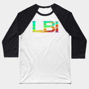 Long Beach Island LBI Painting Letters Baseball T-Shirt